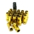 Muteki SR45R Open-Ended Lug Nuts in Yellow - 12x1.25mm