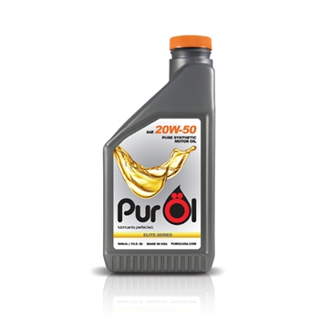 PurÖl Elite Synthetic Motor Oil 20W50, 1-Liter Bottle