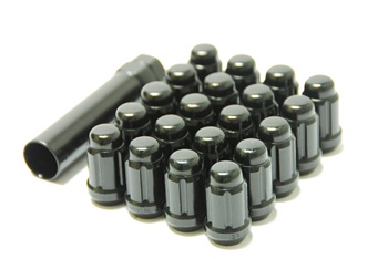 Muteki Closed-Ended Lightweight Lug Nuts in Black - 12x1.25mm