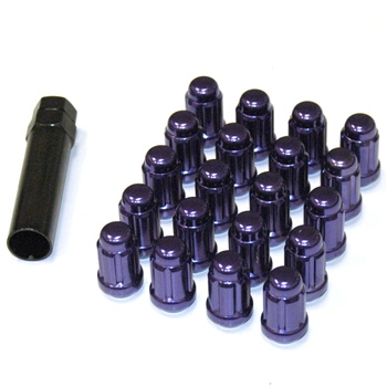 Muteki Closed-Ended Lightweight Lug Nuts in Purple - 12x1.25mm