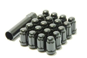 Muteki Closed-Ended Lightweight Lug Nuts in Black - 12x1.50mm