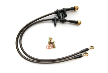 Agency Power Braided Stainless Steel Brake Lines for the 2000-2005 Honda S2000 - FRONT