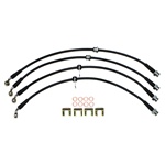 Boombop Braided Stainless Steel Brake Lines for 2004-2007 Subaru Impreza STI - Black