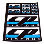 CP Pistons Logo Sticker Sheet