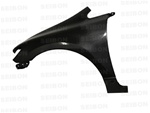 Seibon Carbon Fiber Front Fenders 2006-2008 Honda Civic 4DR/Sedan [JDM]; Acura CSX [JDM-style]