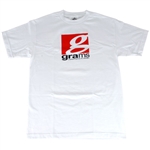 Grams Performance Classic Logo T- Shirt (White, Medium)