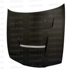 Seibon Carbon Fiber Hood 1995-1996 Nissan 240SX [DV-style]