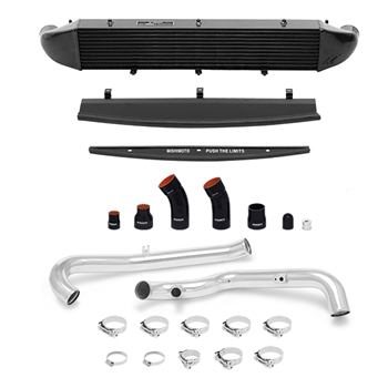 Mishimoto Ford Fiesta ST Performance Intercooler Kit, 2014+ Polished Pipes, Black Cooler