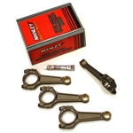 Manley Pro Series Turbo Tuff I-Beam Connecting Rods w/ ARP Custom AGE 625+ Rod Bolts for Mazda MZR 2.3 DISI Turbo, 22mm pin