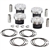 Manley Platinum Series Forged Pistons for Subaru BRZ FA20/Scion FR-S 4U-GSE 86.10mm, 10.0:1 CR