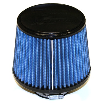 Injen/AMSOIL Ea Nanofiber Dry Air Filter - 2.50" Flange Diameter  6.00" Base / 5.00" Tall / 5.00" Top - 50 pleat