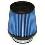 Injen/AMSOIL Ea Nanofiber Dry Air Filter - 3.00" Flange Diameter  5.00" Base / 4.88" Tall / 4.00" Top - 50 pleat