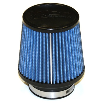 Injen/AMSOIL Ea Nanofiber Dry Air Filter - 3.00" Flange Diameter  5.00" Base / 4.88" Tall / 4.00" Top - 50 pleat