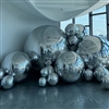 Inflatable Decoration Sphere 100cm Silver Mirror Finish