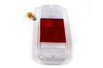 TAIL LIGHT LENSE CLEAR-RED-CLEAR VW KOMBI  211-945-241/CLR
