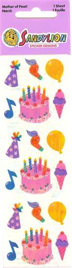 Birthday Stickers - 18 stickers