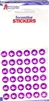 3/8" Silver/Magenta Star Dazzlers - 72/pk