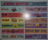 Hebrew Months Calendar Poster - 18x24