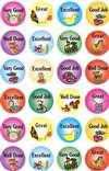 English Encouragement Stickers - 24/sheet, 10 pack