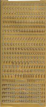 Aleph Bet & Numbers - Block - Gold- 1/4 in. - 400 letters