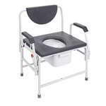 Bariatric Drop Arm Bedside Commode Seat