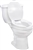 2" Raised Toilet Seat with Lock and Lid