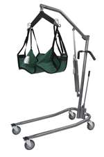 Silver Vein Hydraulic Patient Lift with Six Point Cradle with Casters