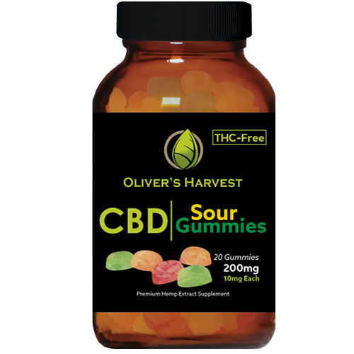 Oliver's Harvest CBD 200 mg Sour Gummies