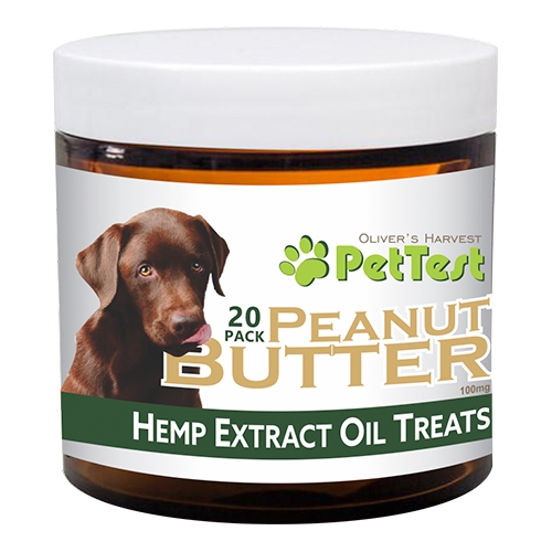 PetTest CBD 100 mg Peanut Butter Dog Treats