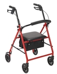 Drive Four Wheel Rollator Walker with 6" wheels