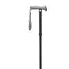 Adjustable Lightweight Black Folding Cane with Gel Hand Grip