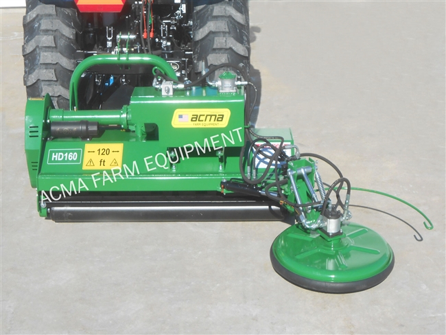 ACMA HD160 Flail Mower with Side Trim Mower Head