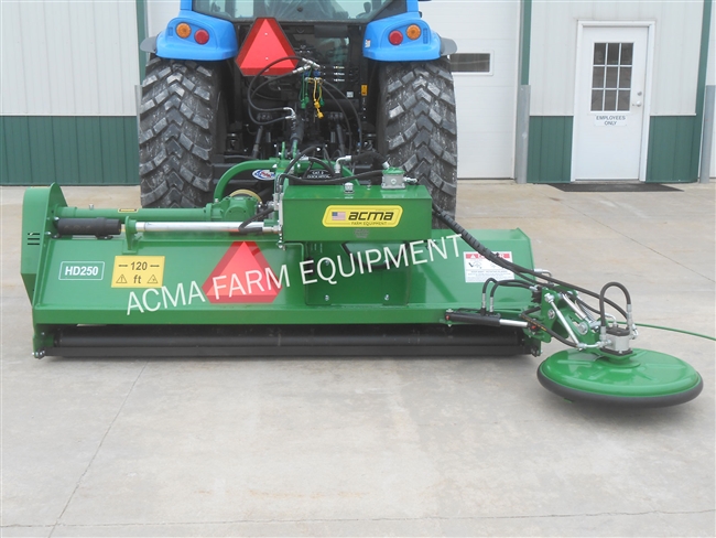 ACMA HD200 Flail Mower with Side Trim Mower Head