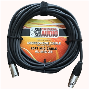 25 Foot Microphone Cable - Adkins Professional Audio