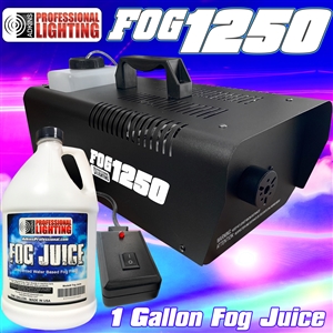 1250 Watt Fog Machine -1 Gallon Fog Juice and Remote