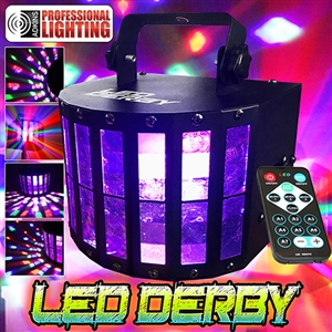 LED Derby DJ Light with Remote Control