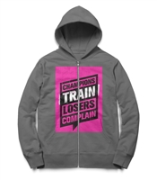 Gray/Pink Hoodie Jacket