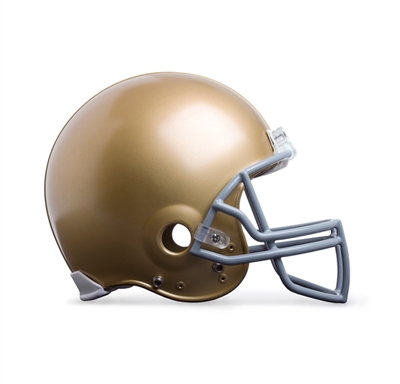 Gold Football Helmet