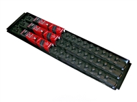ITN 8621 BK 1/2 w/Ernst Socket Boss High-Density Tray w/3-Socket 18" Rail 51) 1/2" Clips - Triple Black