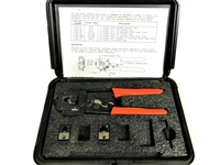Sargent 7100-3 Tela-Crimp Pro Modular Plug Crimp Tool w/3 Dies RJ22 /RJ11 / RJ45