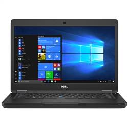 Dell Latitude 5480 14" Laptop Computer, 3.9 GHz Intel Core i7-7820HQ, 8GB RAM, 256GB SSD M.2, WiFi, HDMI, VGA, USB 3.0, USB Type C, Windows 10 Pro
