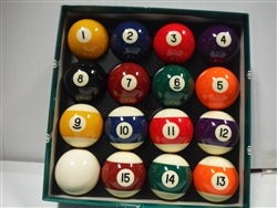 Aramith Pool Ball Set With Regular-Sized Cue Ball