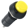 Momentary Miniature Round Pushbutton - Yellow