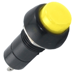 Momentary Miniature Round Pushbutton - Yellow