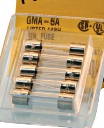 Fuses - 6A 125V/250V MINI GMA Fast Blow (Pack of 5)