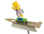 BART ON SKATEBRD ASSY FIGURINE SIMPSONS PARTY PIN