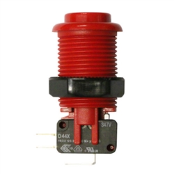 Happ Pushbutton W / Horizontal Micro-Switch - Red