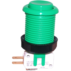 Happ Pushbutton W / Horizontal Micro-Switch - Green