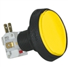 Large Round Illuminated Pushbutton - Yellow