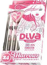 Harrows Diva Steel Tip Darts - 85% Tungsten